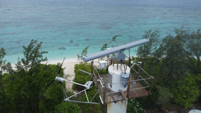 a radar towe in Papua New Guinea